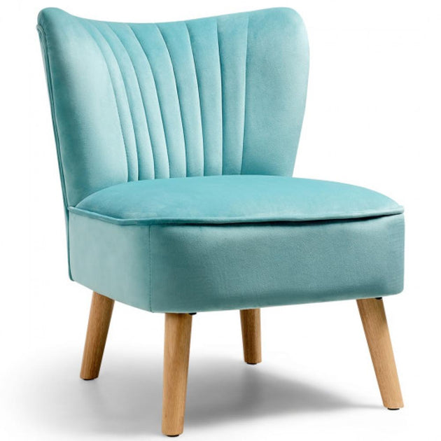 Hivvago Armless Accent Chair Green 2