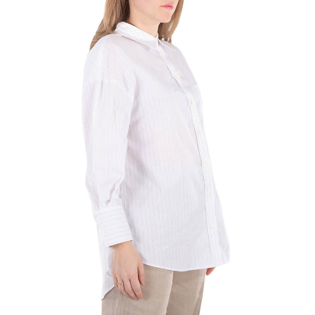 Anine Bing Stripe Mika Cotton Shirt Multi Medium 3