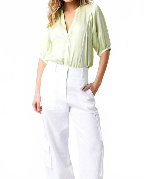 OLIVACEOUS Bright Ideas Top Green Small 4