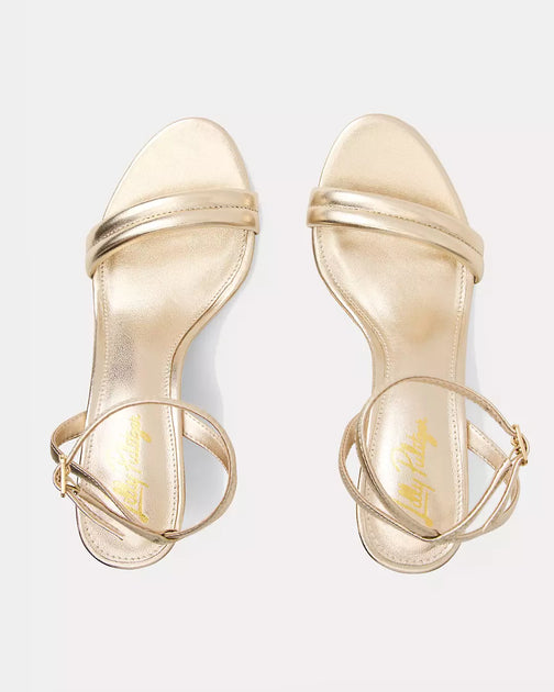 Lilly Pulitzer Junie Wedge Gold US 8 4