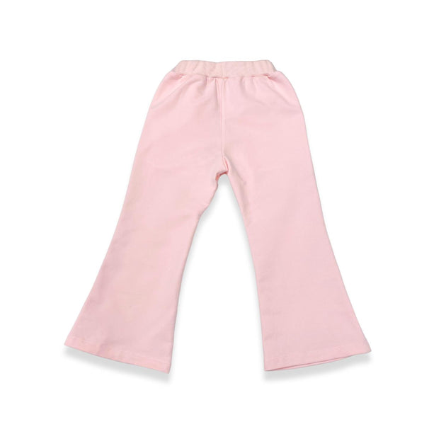 Doe a Dear Girls Silver Gem Flare Pants Pink US 5 4