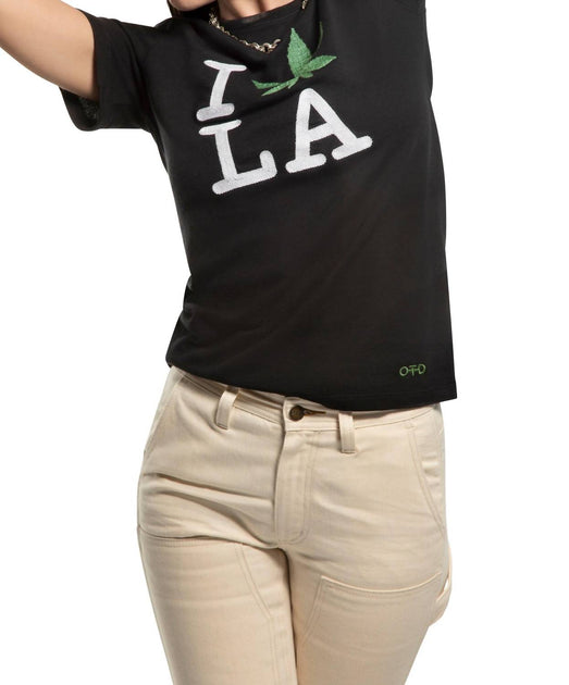 ON THIS DAY La Loves Weed Short Sleeve Sweatshirt Black XLarge 3