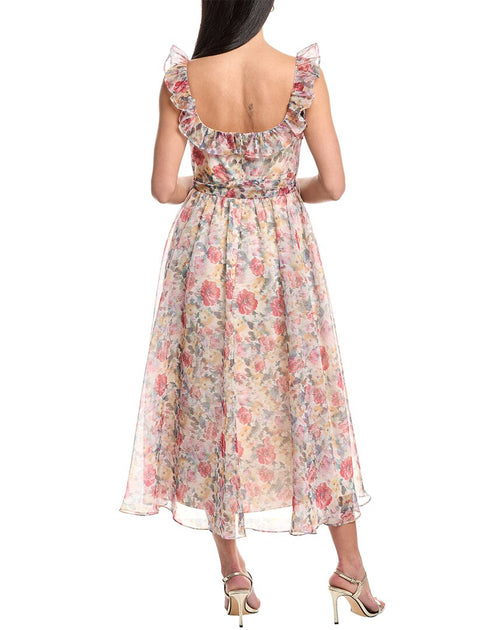 Mikael Aghal Midi Dress Pink US 2 3