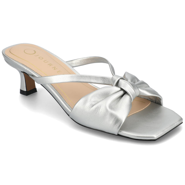 Journee Collection Starling Dress Sandal Silver US 10 3