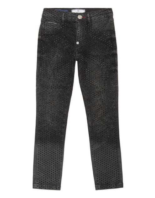 Philipp Plein Strass Denim Jeggings Blue 14 Years 2