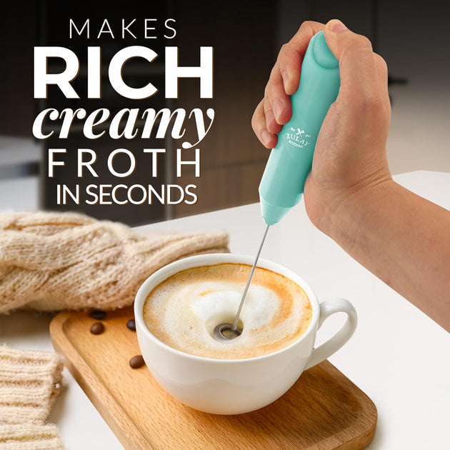 Zulay Kitchen FrothMate Milk Frother Blue 3