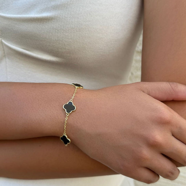 Adornia Station Bracelet Black 3