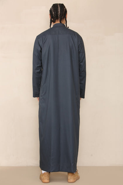 Thobe Arabe Homme Gris Rose XLarge 4