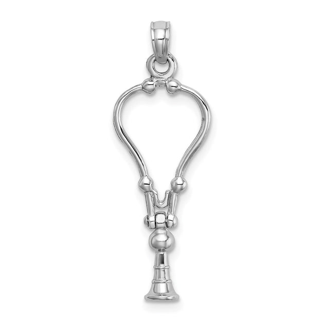 Diamond2Deal Stethoscope Pendant Silver 2
