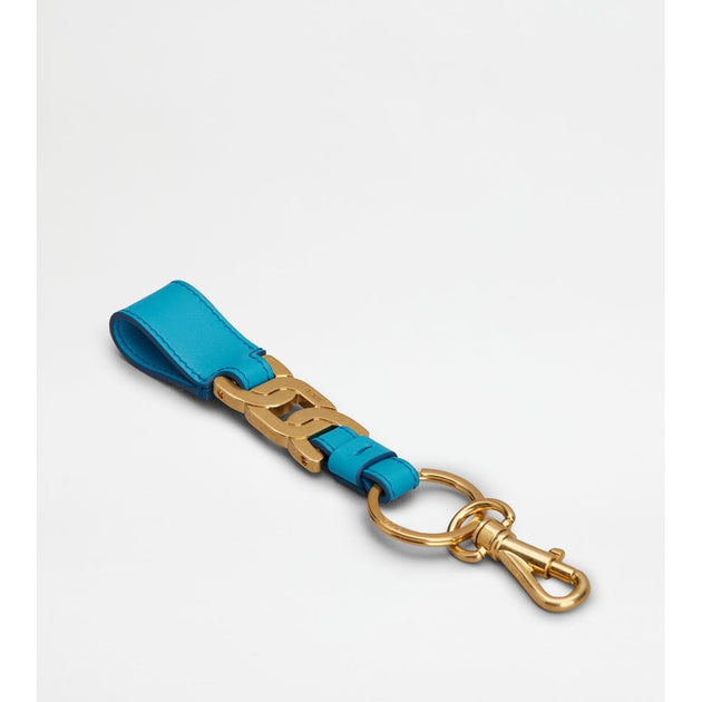 TOD's Kate Key Holder Blue One Size 3