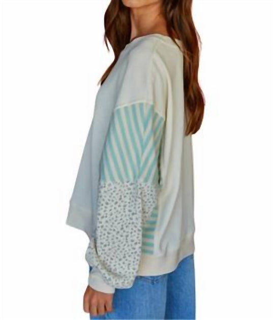 By Together Bloom Long Sleeve Sweater Green Small 4
