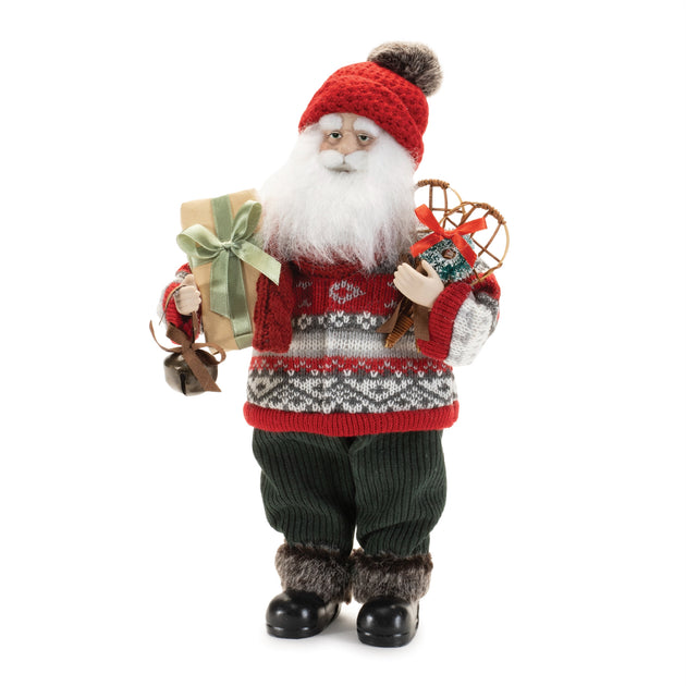 Hivvago Christmas Santa Figurine Red/White/Black 33 cm 3