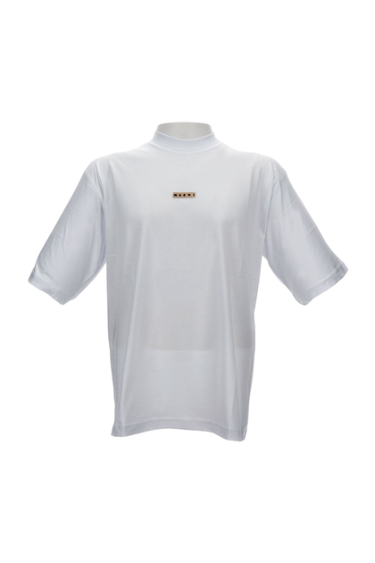 Marni Straight Cut Cotton Crew-Neck T-Shirt White EU 50 2