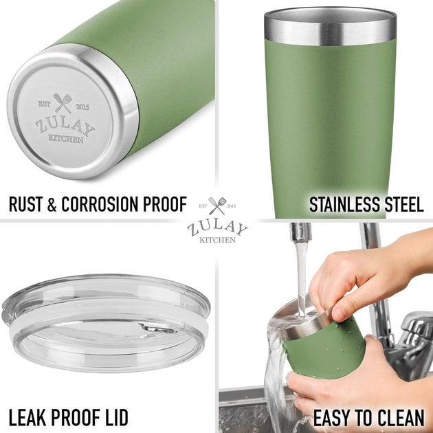 Zulay Kitchen Double Walled Insulated Travel Mug Multi 4