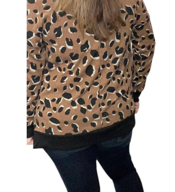 honeyme Leopard Weekender Tee Brown Small 3
