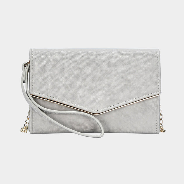 FASHNZFAB Envelope Wallet on Chain Grey One Size 2