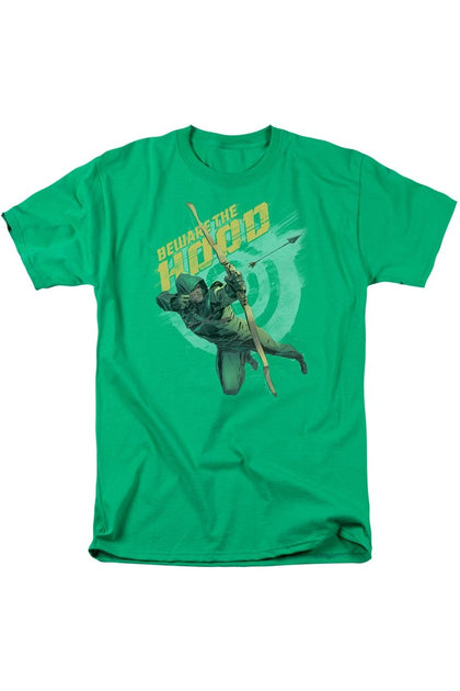 Gildan Arrow Beware T-Shirt Green 4XLarge 2