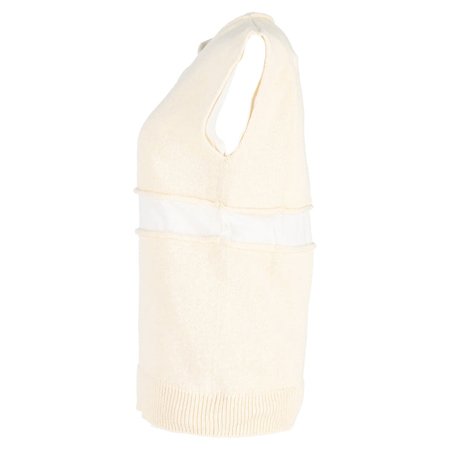 Jil Sander Knit Layered Sweater Vest Yellow Small 3