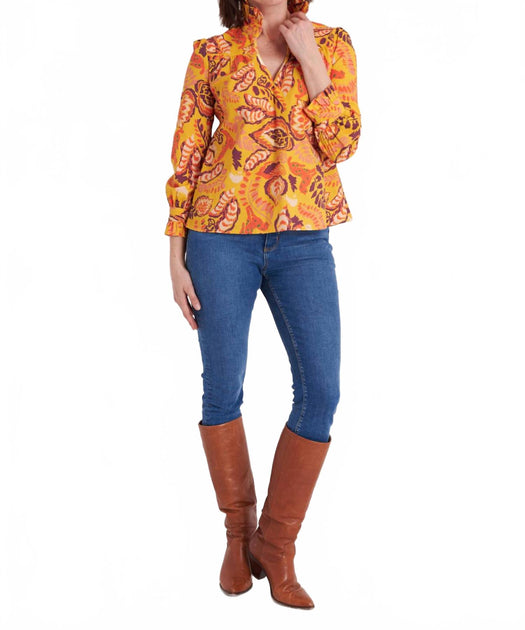 CK Bradley Aspen Blouse Yellow Medium 3