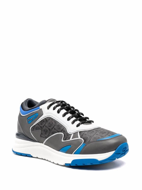 Salvatore Ferragamo Gancini Rainbow Sneakers Grey Blue US 5-6 3