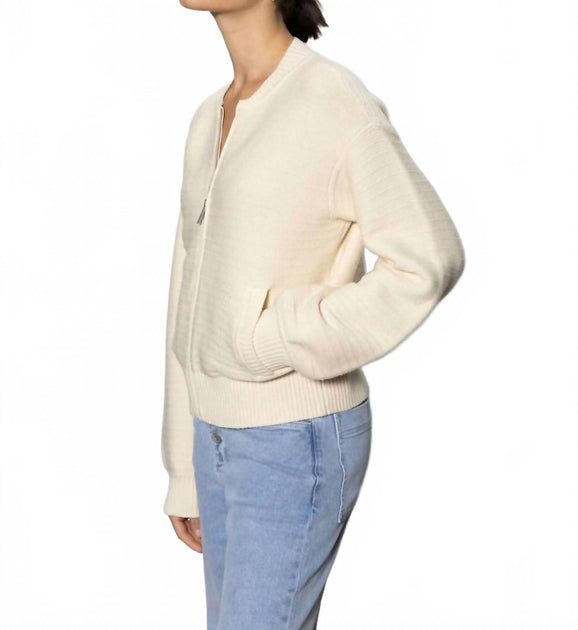 Sanctuary Strick-Bomberjacke Beige Large 3