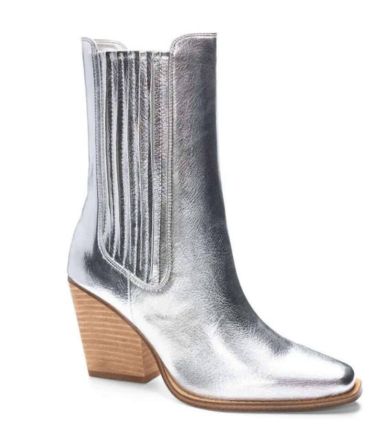 Chinese Laundry Women's Western Boot Silver US 6 3