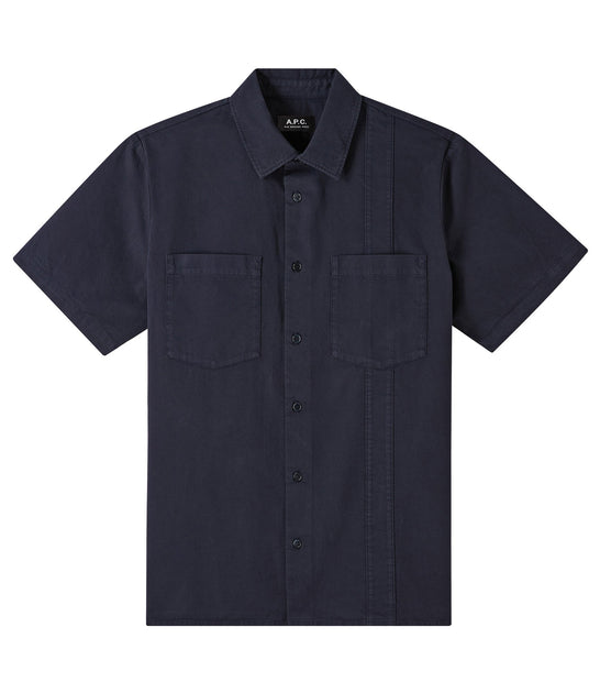 A.P.C. Hunt Kurzarmhemd Grün Small 2