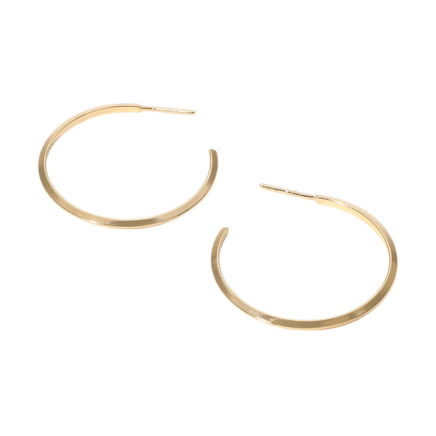 FASHNZFAB Hoop Earrings Silver 0.9 inch 5