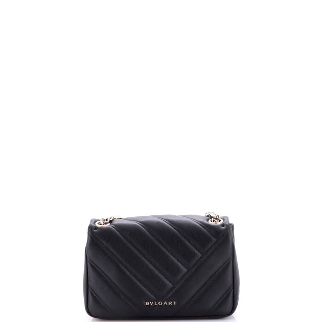 Bvlgari Serpenti Cabochon Shoulder Bag Black Small 4