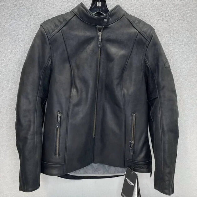  Triumph Roxbury Motorcycle Jacket Black XL 4