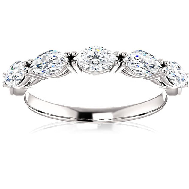 Pompeii3 Moissanite Wedding Ring Multi US 9 4