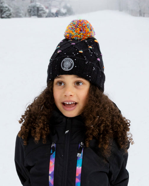 Bonnet tricot doublé à pompon Deux par Deux 3