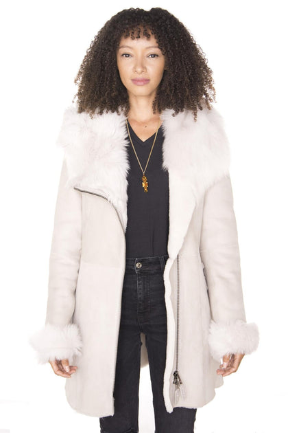 Infinity Ringwood Sheepskin Coat White XLarge 3