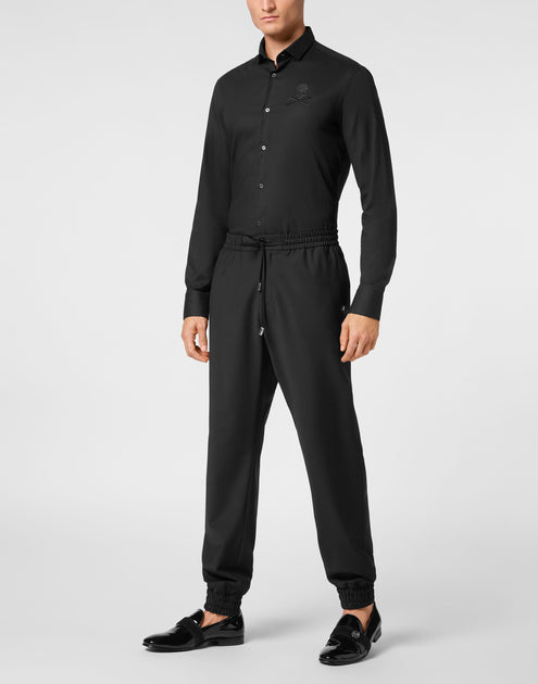 Philipp Plein Woll-Jogginghose Schwarz 50 3