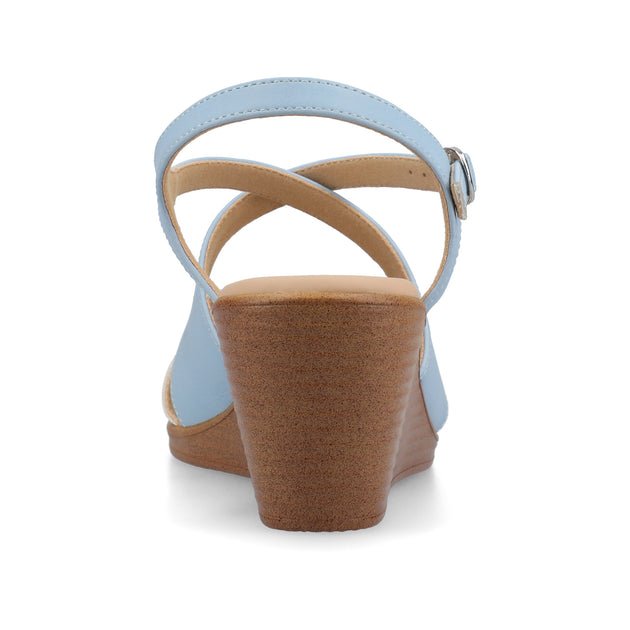 Journee Collection Kedzie II Wedge Sandals Beige US 10 4