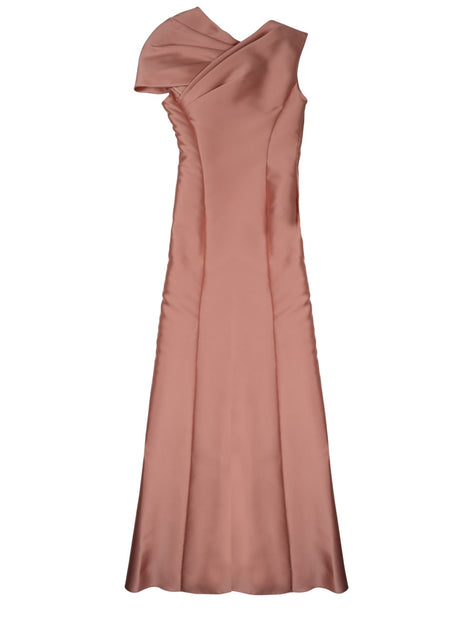 Alberta Ferretti Mikado Long Dress Brown EU 42 3