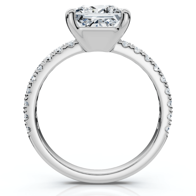 Pompeii3 Princess Cut Diamond Engagement Ring US 4 4