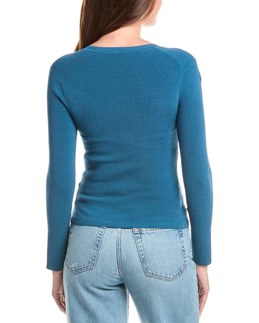 SIMKHAI Robyn Sweater Blue Small 3