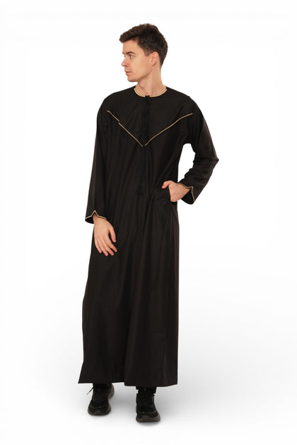 TT-007 Men's Moroccan Thobe Black XXLarge 3