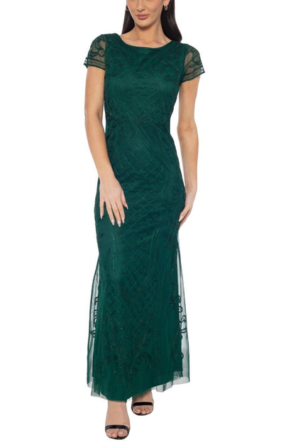 Oleg Cassini Mermaid Gown Green Medium 3