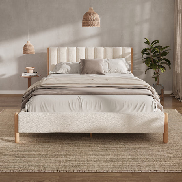 Streamdale Queen Bed Frame White 2