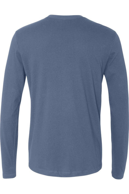 Next Level Unisex Cotton Long Sleeve T-Shirt Blue Large 3