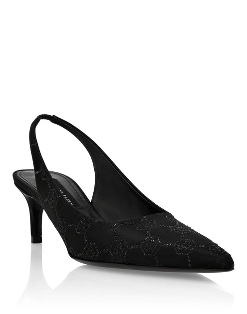 Philipp Plein Satin Slingback Low Heel Multi EU 35 4
