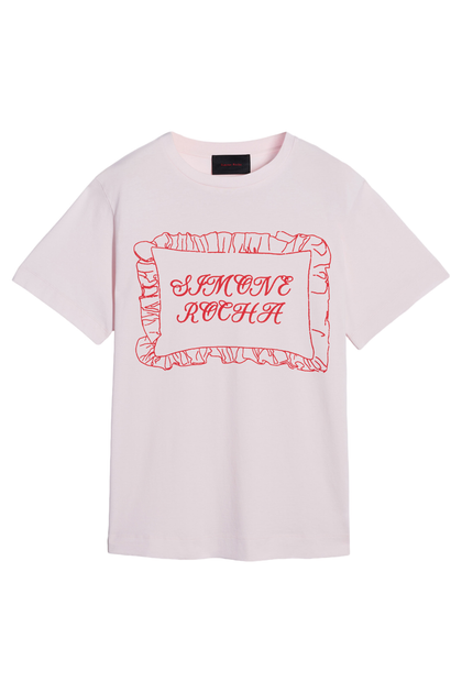 Simone Rocha Pillowcase Print T-Shirt Pink Small 4