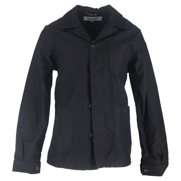 COMME des GARÇONS Le Laboureur Short Work Jacket In Black Cotton