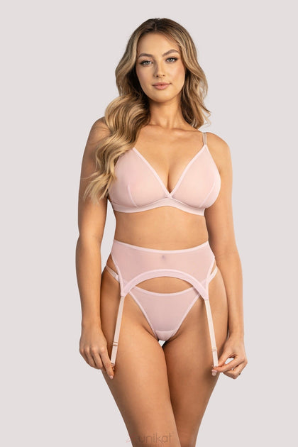 TRUEDAMES Deep Plunge Bralette Gold 34B 4