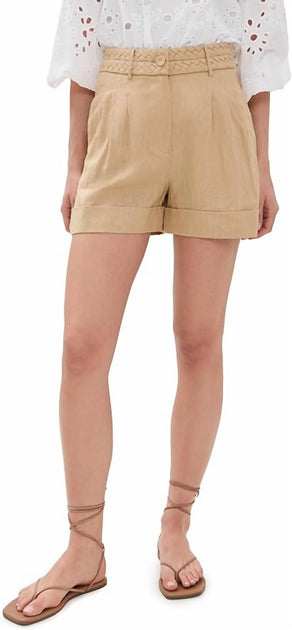 FIGUE Uma Shorts Beige US 6 2