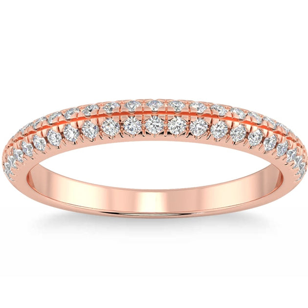Pompeii3 Pave Diamond Wedding Ring 14k Gold US 7.5 4