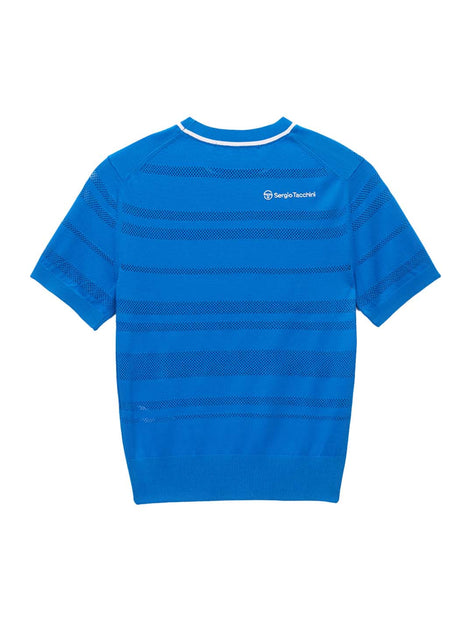 Sergio Tacchini Resort Knit Top Blue Medium 3