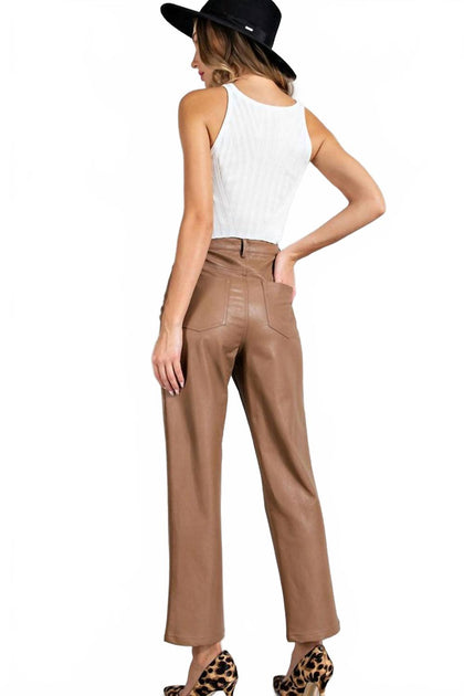 eesome High Rise Trousers Brown Large 4